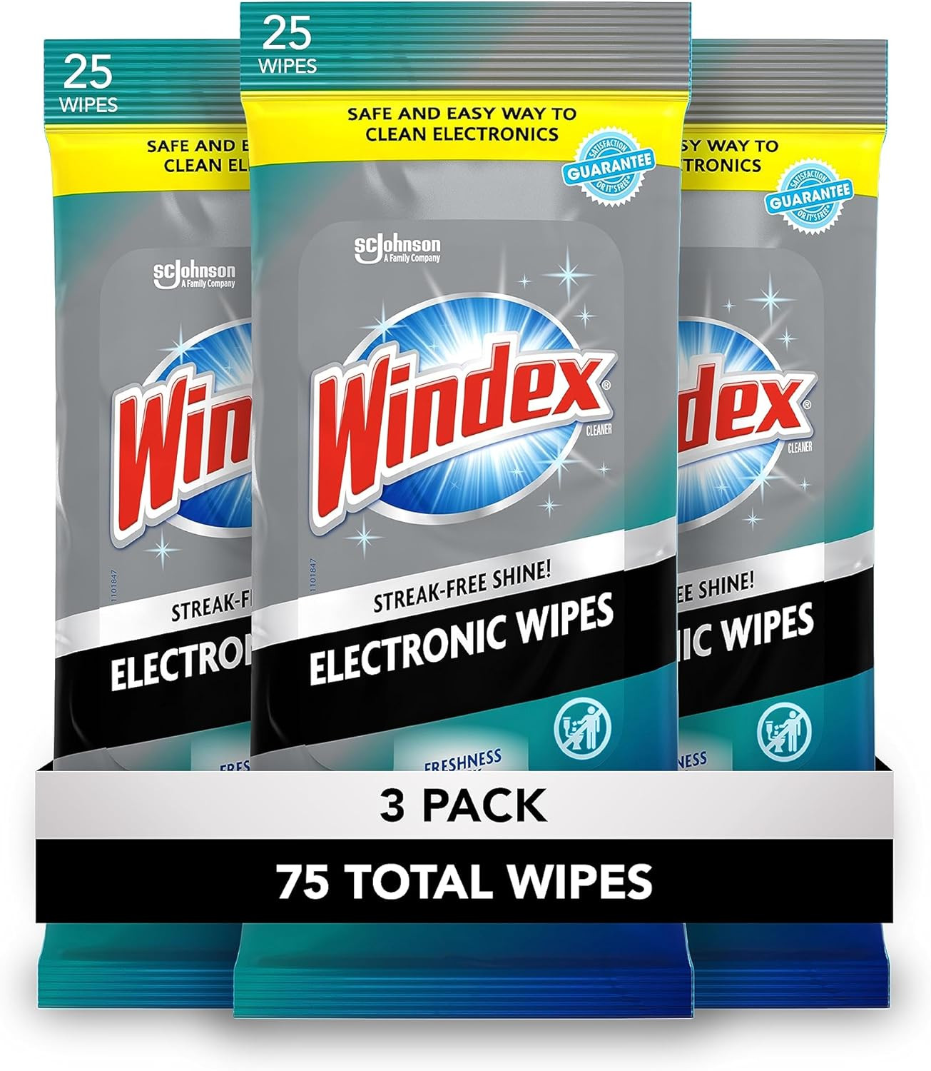 Windex Electronic Cleaning Wipes, Pre-Moistened Screen Wipes for Tvs, Phones, an