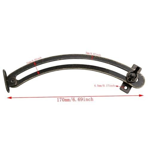 Adjustable Box Lid Support Hinge, Left Right Support Hinges Spring, Fixed