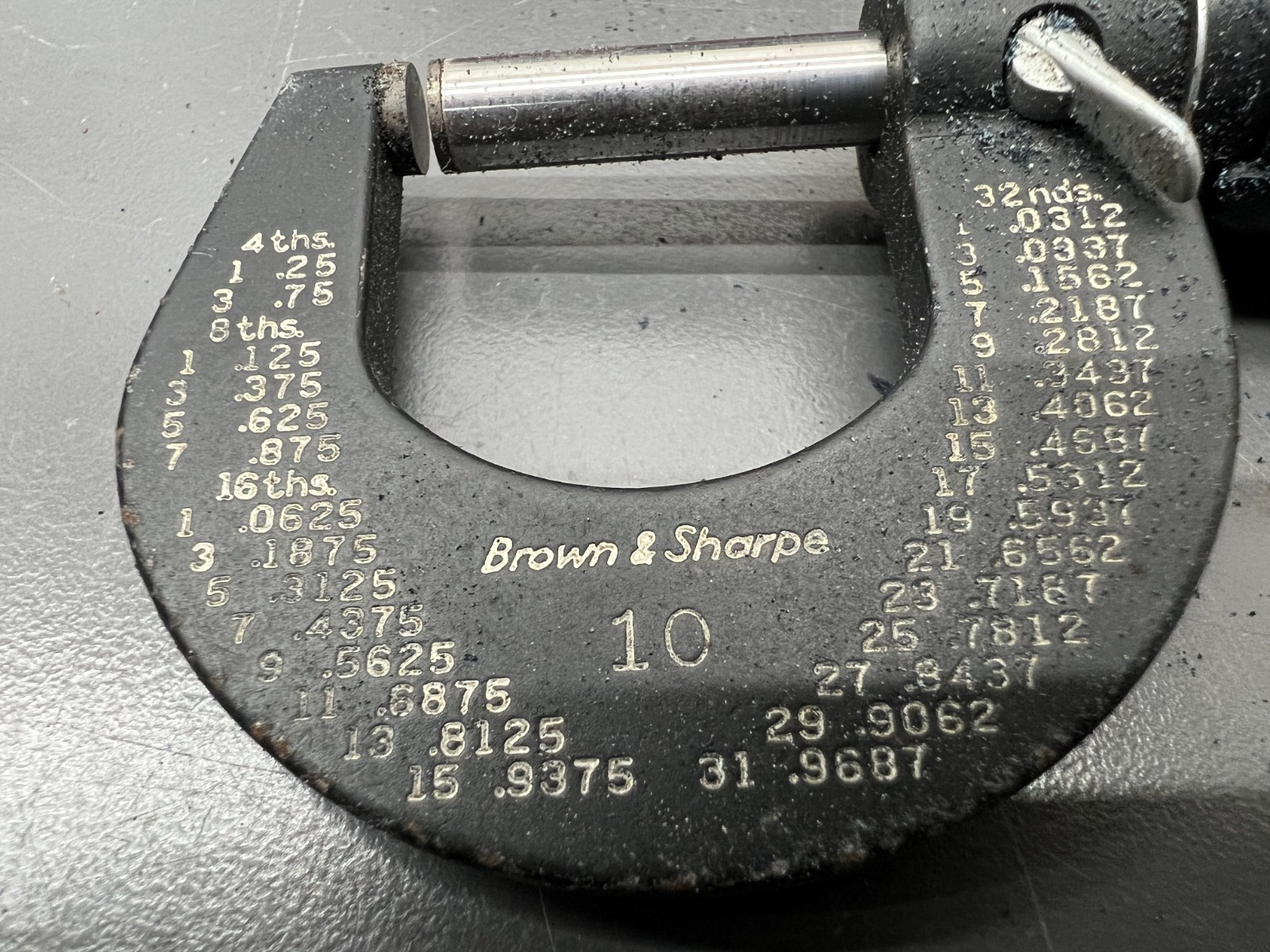 BROWN & SHARPE DIGIT MICROMETER 0-1" DIRECT READING to .0002" W CASE - USA