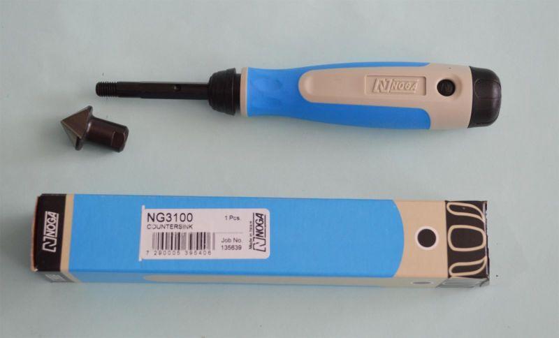New 1pc NOGA NG3100 Countersink Deburring handle + 1pc C20 Blade  Deburring Tool