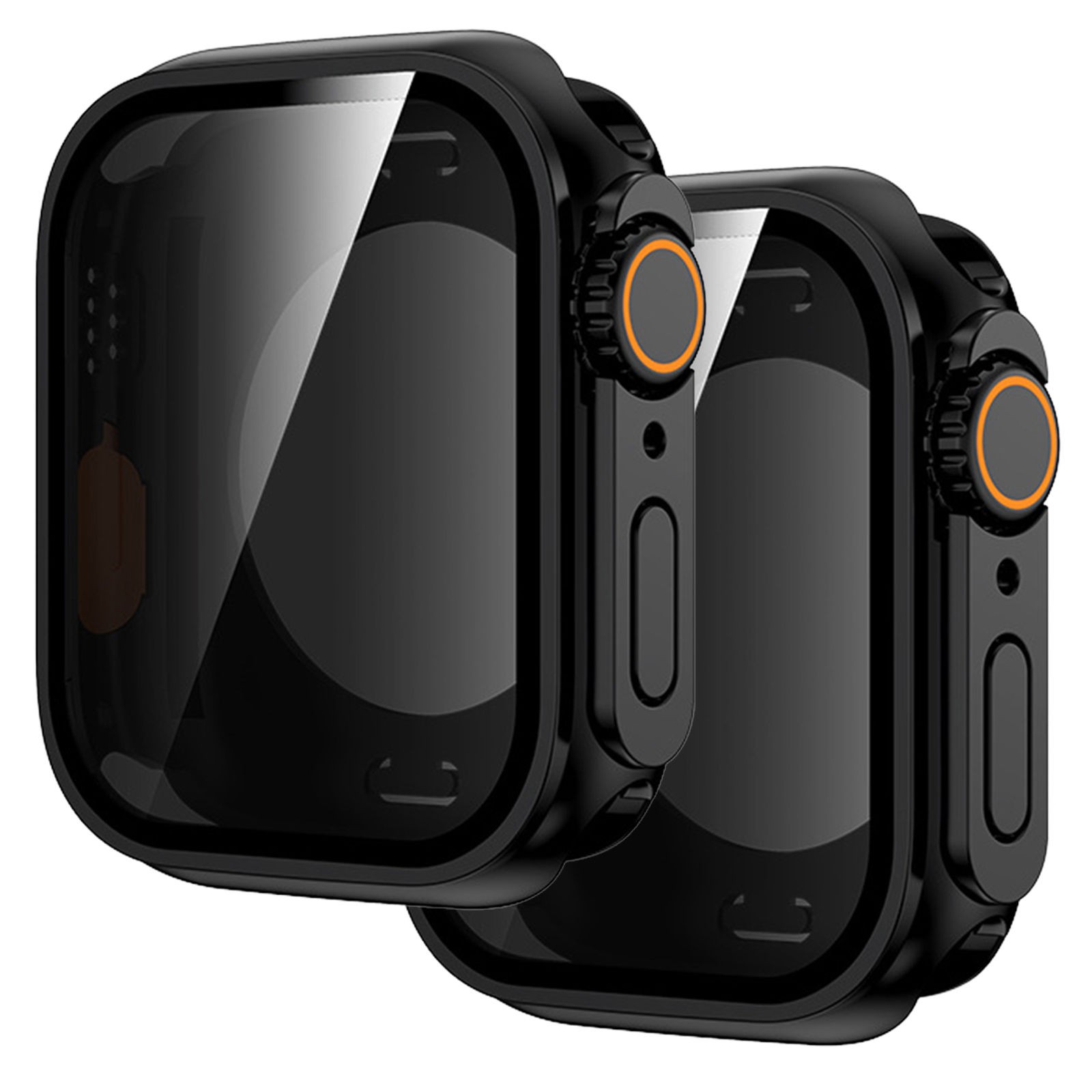 2PACK Full Cover Case Privacy Screen Protector For iWatch Series 11 10 7 6 5 SE