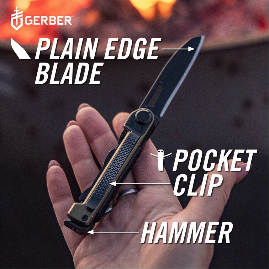 GERBER ARMBAR SCOUT COMPACT MULTI-TOOL FOLDING POCKET KNIFE 7 TOOLS