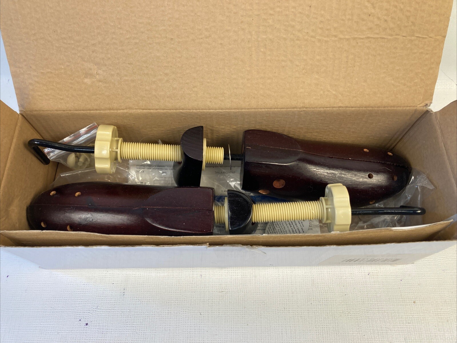 Comfy Puppy Men's 2-Way Stained Wooden Shoe Stretchers Pair of 2 Size 9-14 New