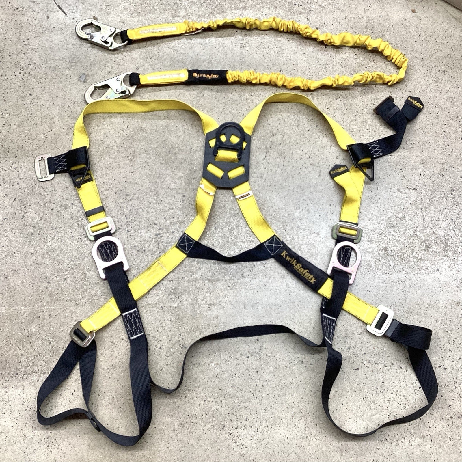KwikSafety full body harness and lanyard