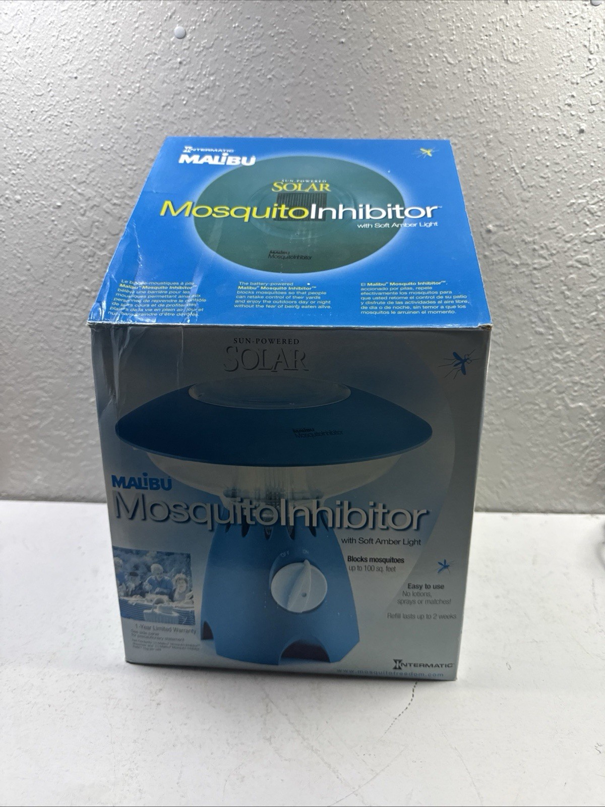 Malibu Mosquito Inhibitor Battery Powered Black Mosquitoes 100sq ft
