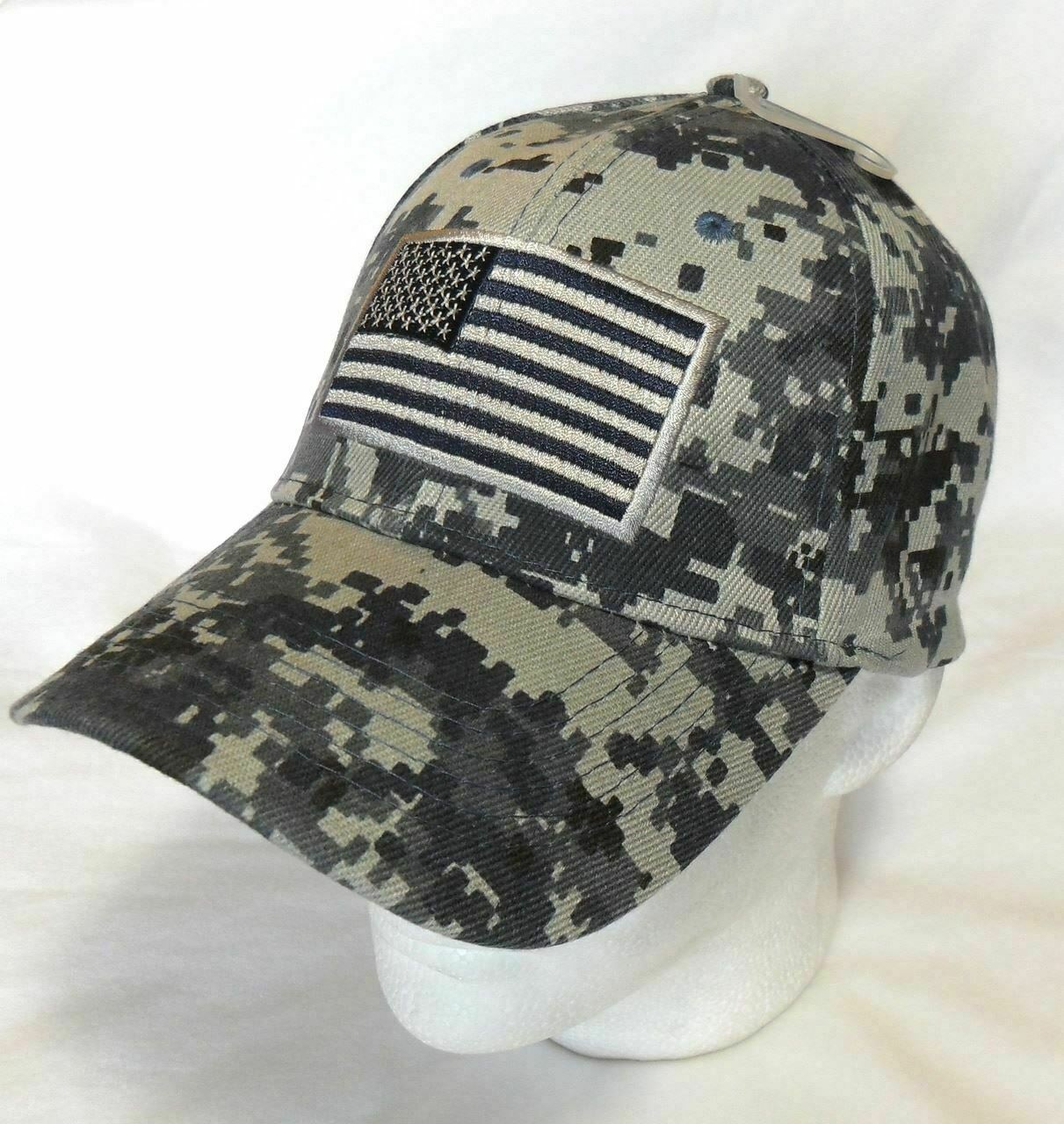 NTG Navy ARMY Digital Camo USA American Flag Tactical Baseball Hat Cap