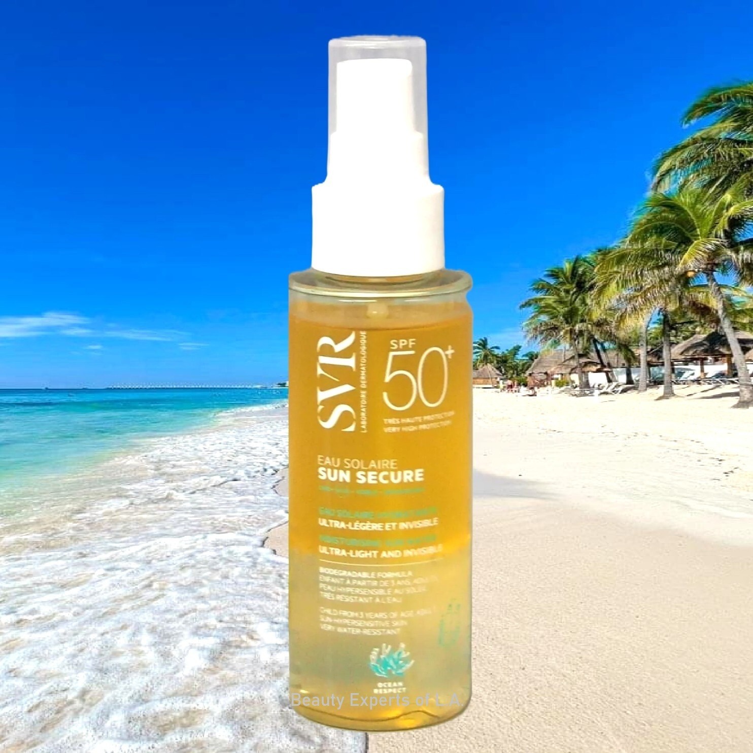 2 PACK SVR Sun Secure Eau Solaire SPF50+ Moisturizing Sun Water 3.4oz Exp 10/27