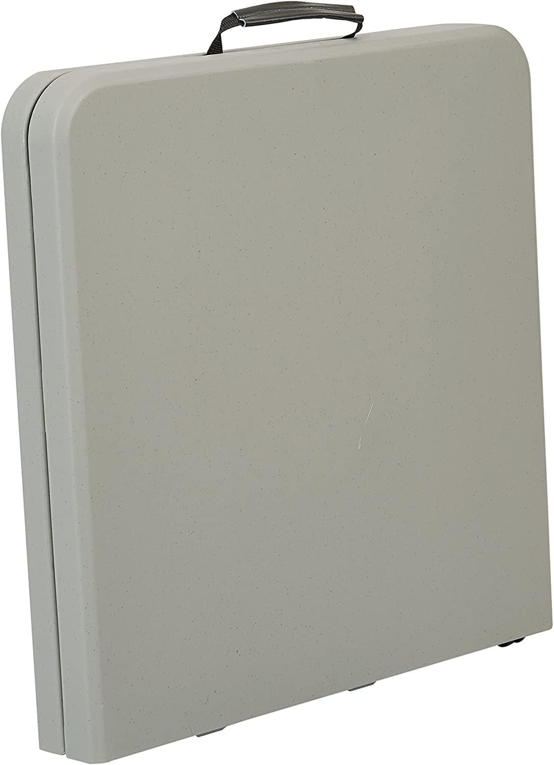 Mesa De Plastico Para Fiestas Patio Grande Plegable Cuadrada Cocina 4 Feet White
