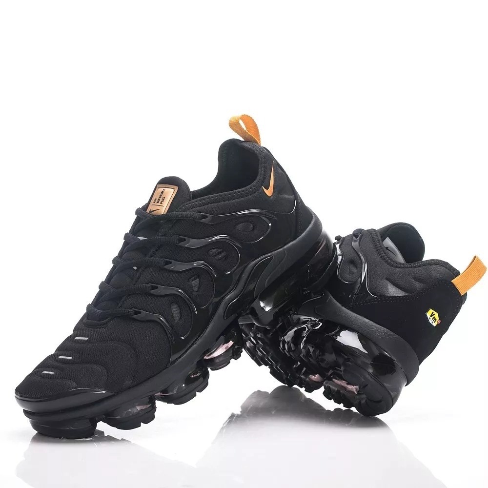 New Nike Air Vapormax Plus TN Men's Black Gold Running Shoes Size 7-13