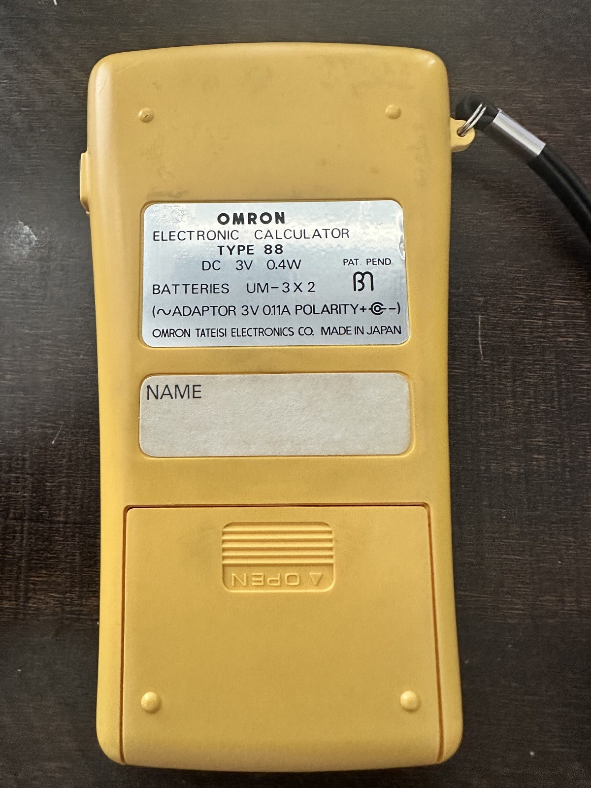 Vintage OMRON 88 Electronic Calculator