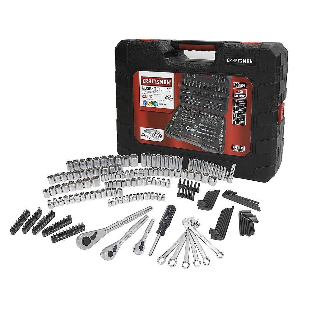 CRAFTSMAN 230-Piece Mechanics Tool Set | SAE & Metric | Ratchets, Sockets | NEW