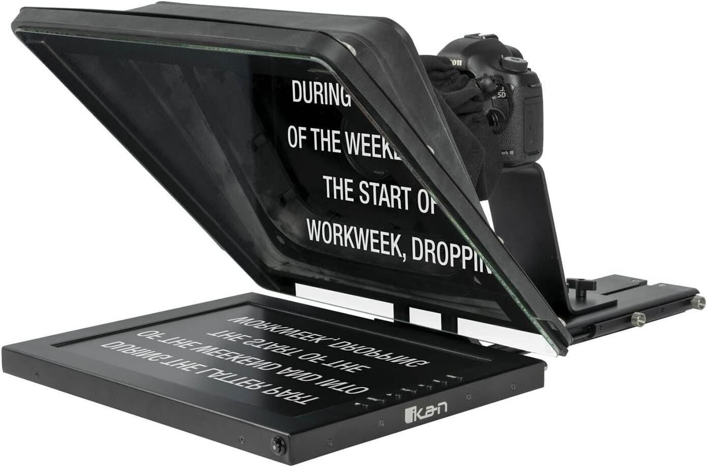 Ikan Professional 17 Inch High Bright Beam Splitter 70/30 Glass Teleprompter...