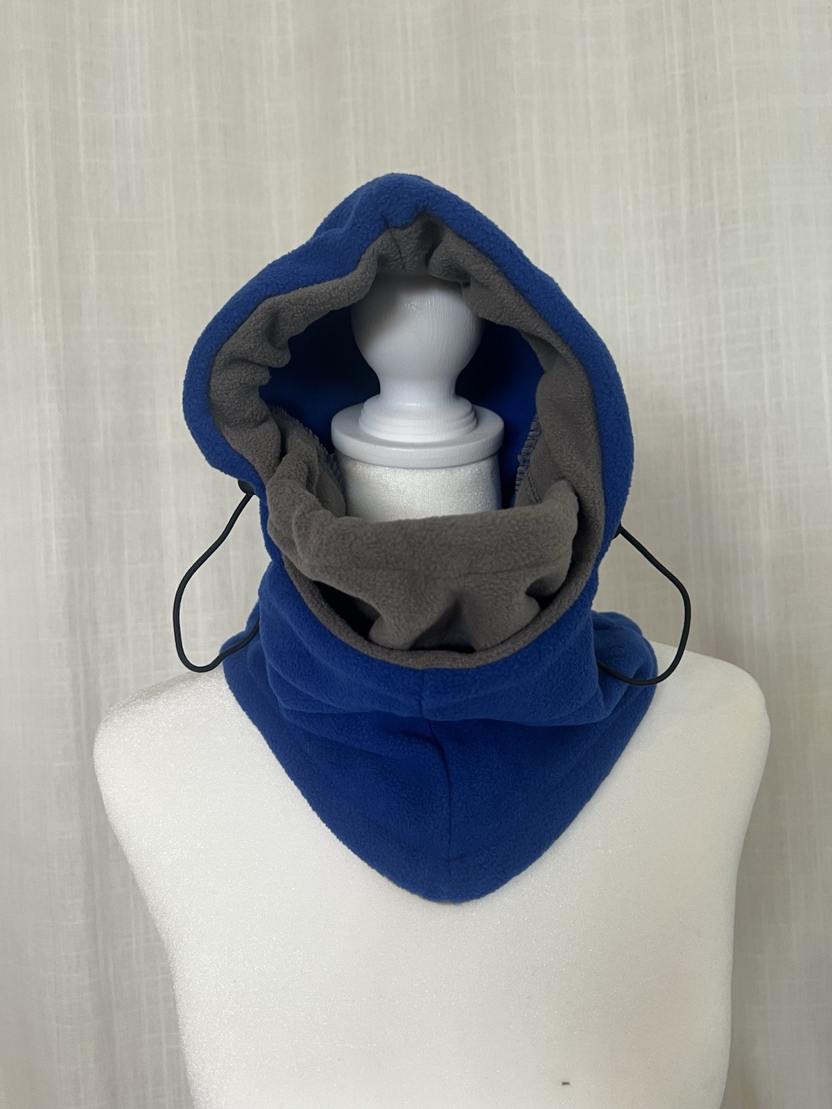 Outdoor Cap Balaclava/Hood/ Ski Face Mask Fleece Blue Adjustable Hat Adult Uni