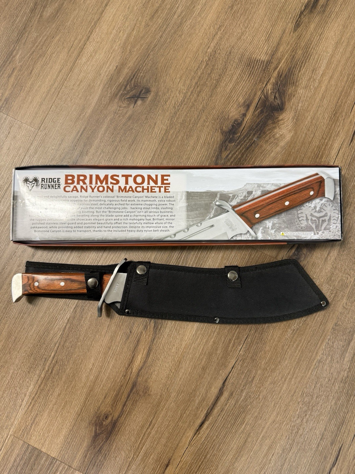 Ridge Runner Brimstone Canyon Machete With Nylon Sheath