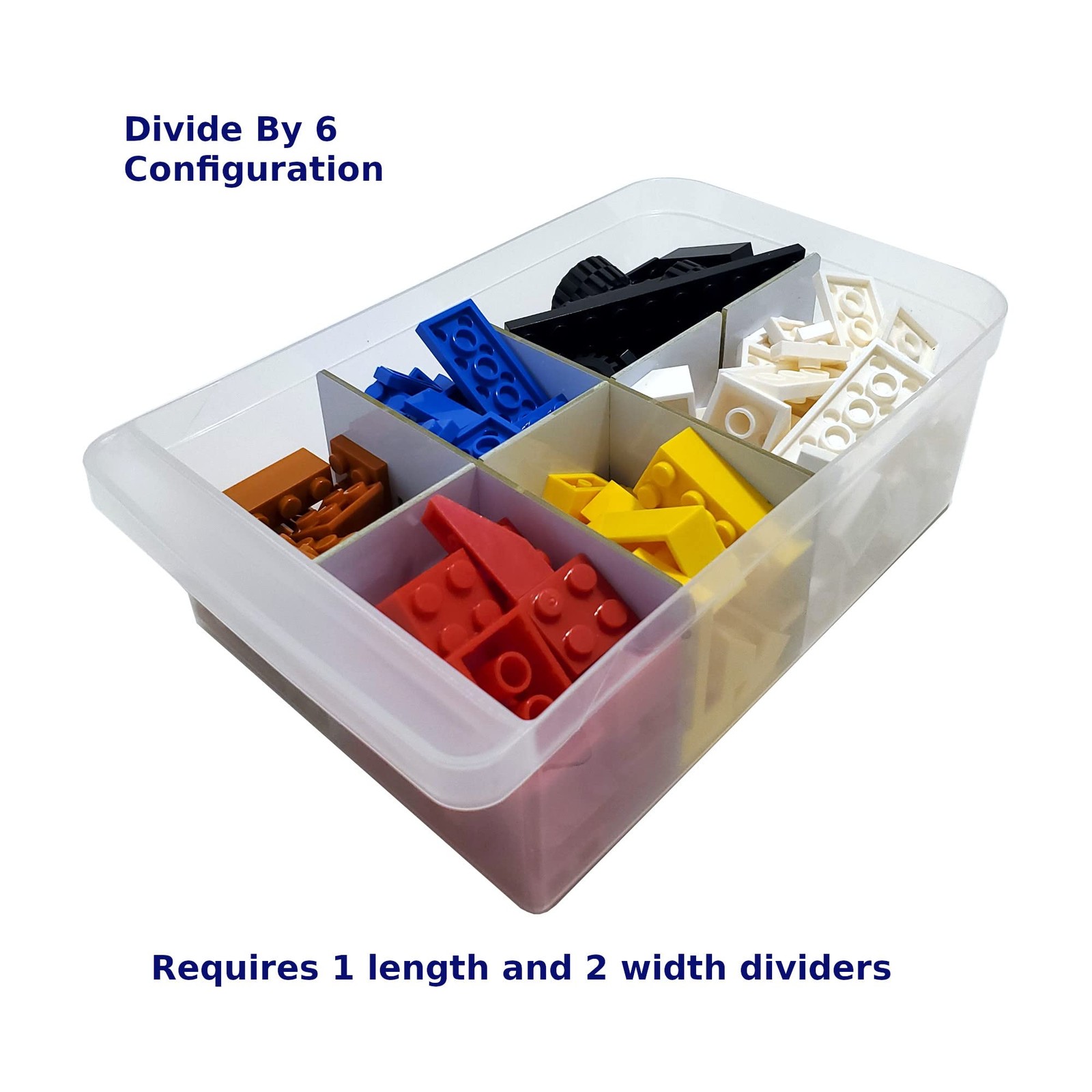 (4 Length + 4 Width Pieces) Large Drawer Configurable Dividers with IRIS USA ...