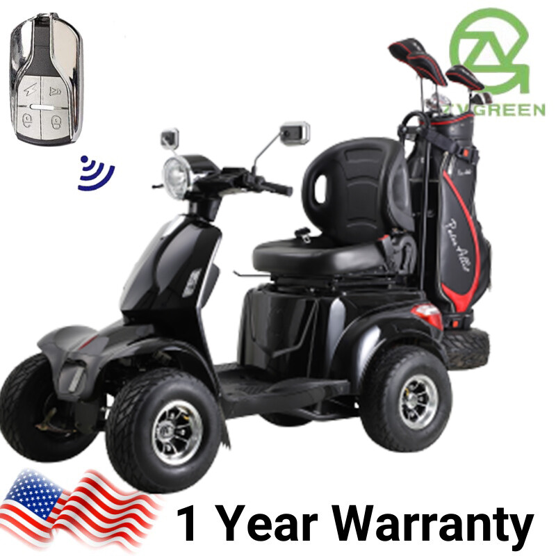 Electric Golf Mobility Scooter 4-Wheel Travel 1000W 60V20AH for Adult Senior vip