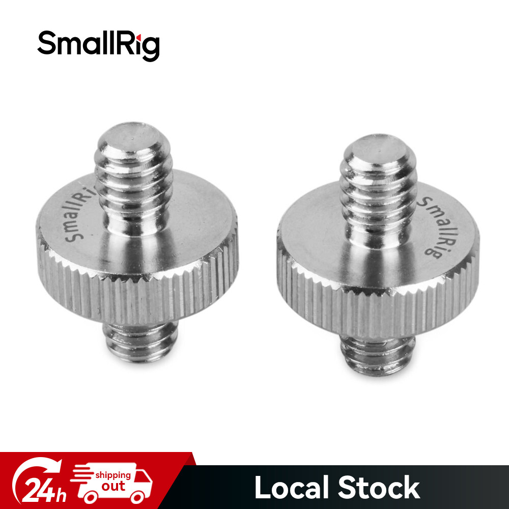 SmallRig 1/4 to 1/4" Male Threaded Screw Adapter Double Head Stud 2PC -828