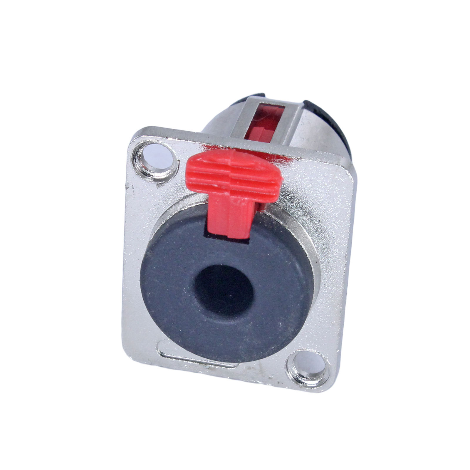 1/4" inch TS mono TRS stereo Panel Mount Locking Phone female Jack flush in wall