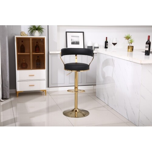 Counter Height Bar Stools with Full Back-Swivel Bar Chairs for Island Kitchen