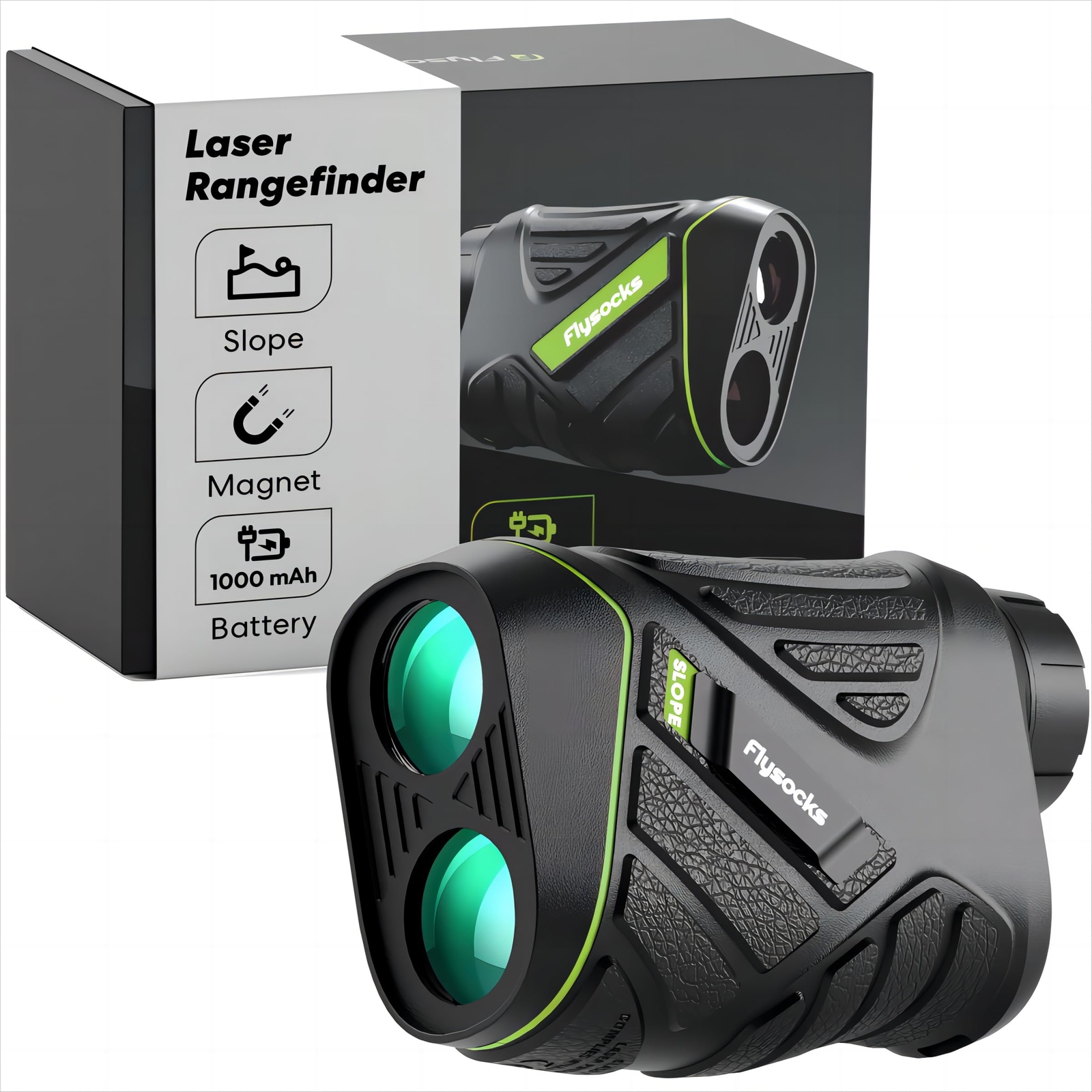 Rangefinder with Slope, 1200 Yards Laser Range Finder, 7X Magnification, Recharg