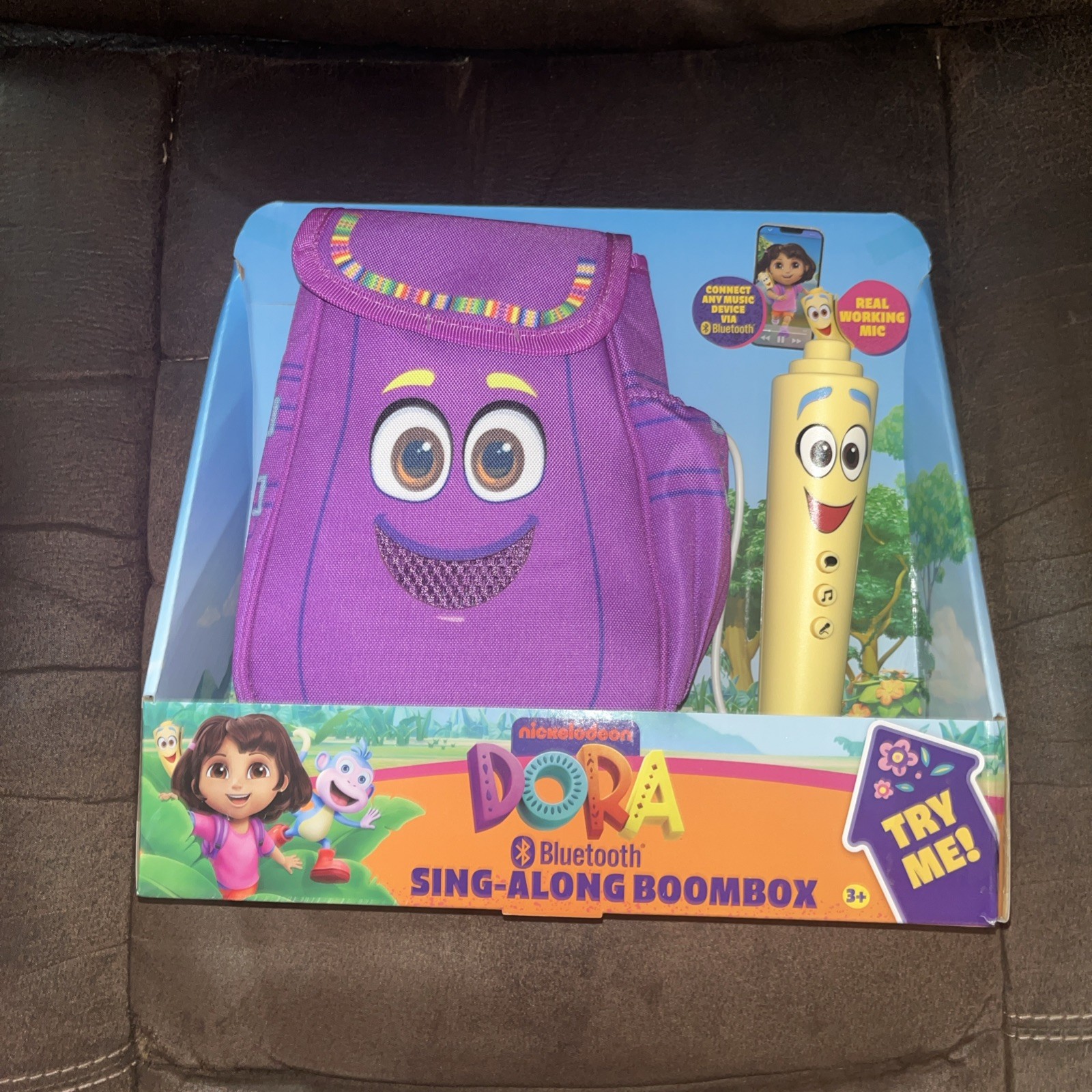 Dora Bluetooth Sing Along Boombox with Microphone and Built-in Music