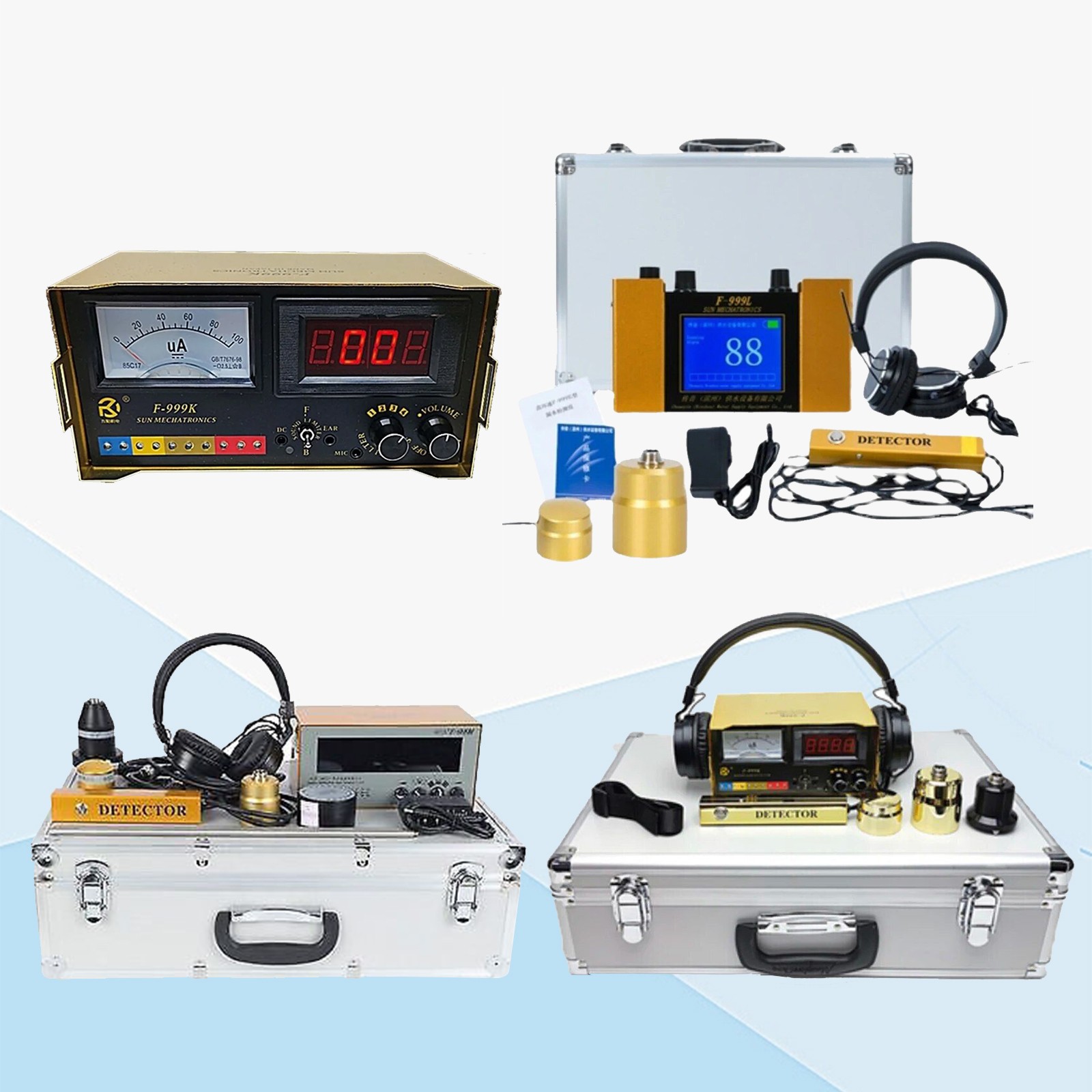 F999 Water Leak Detector Underground Water Pipe Leakage Monitor Digital Disp.