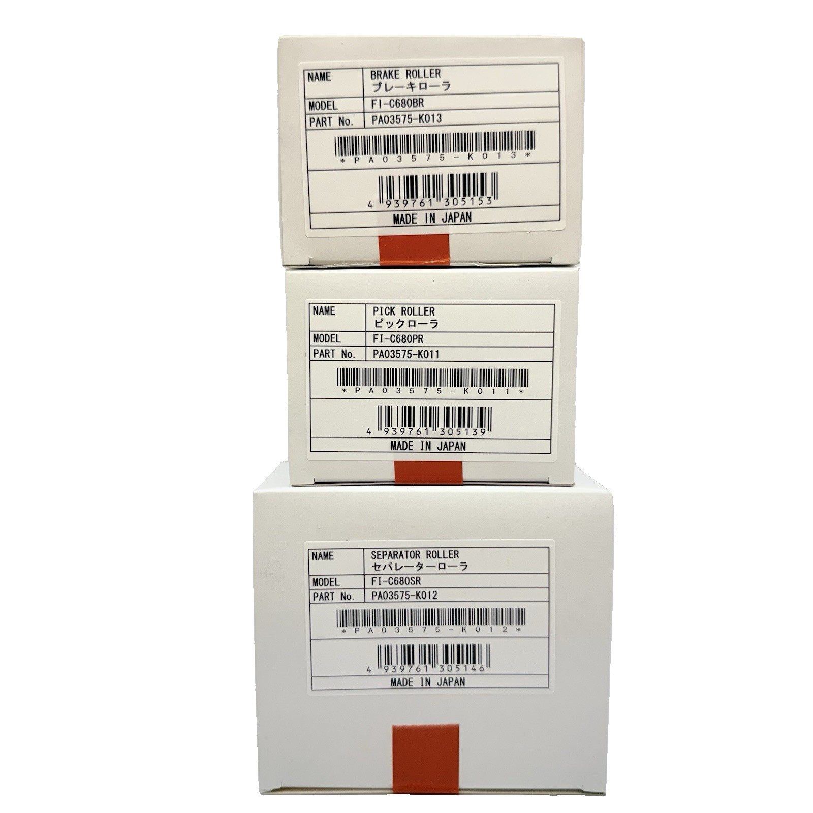NEW OEM Genuine Fujitsu PA03575-K011, K012, K013 Roller Set for fi-6800/ fi-6400