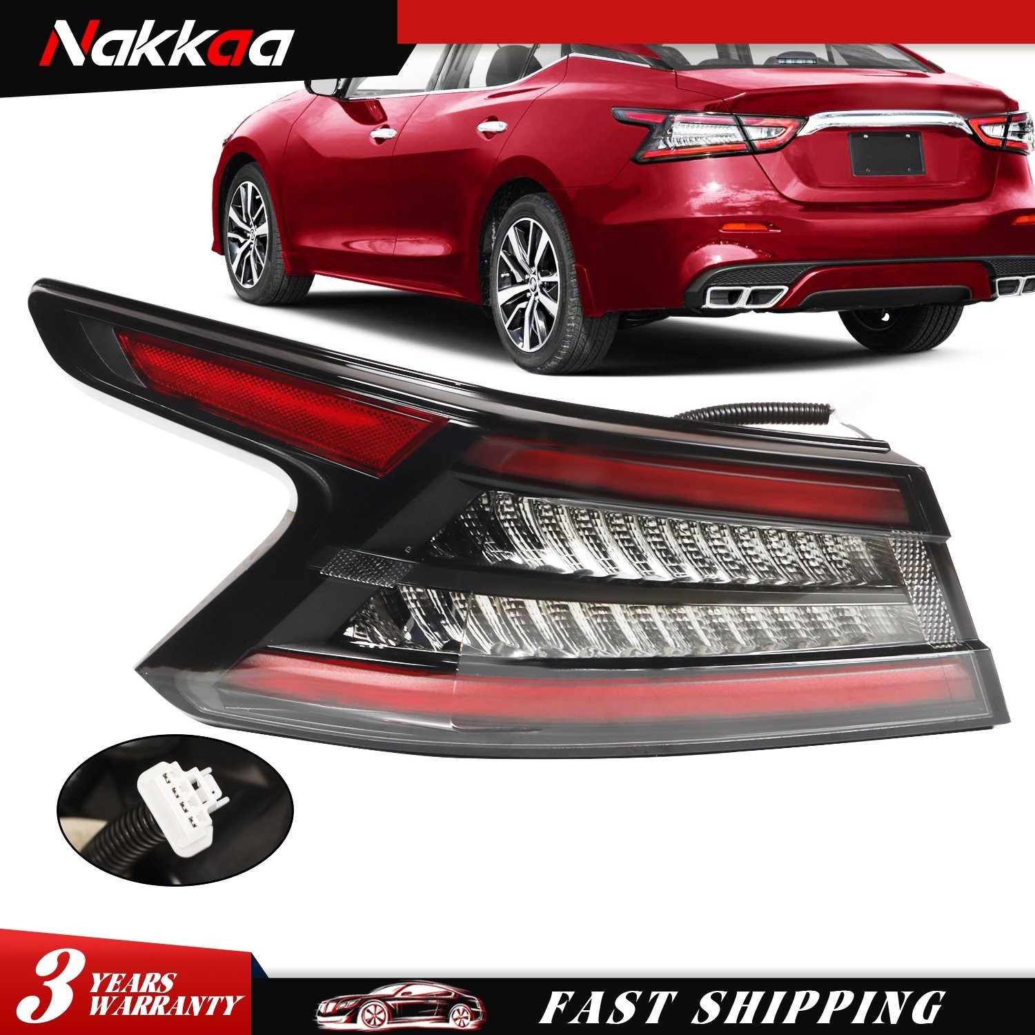 For 2019-2021 Nissan Maxima Driver Side Tail Light 265559DJ0A