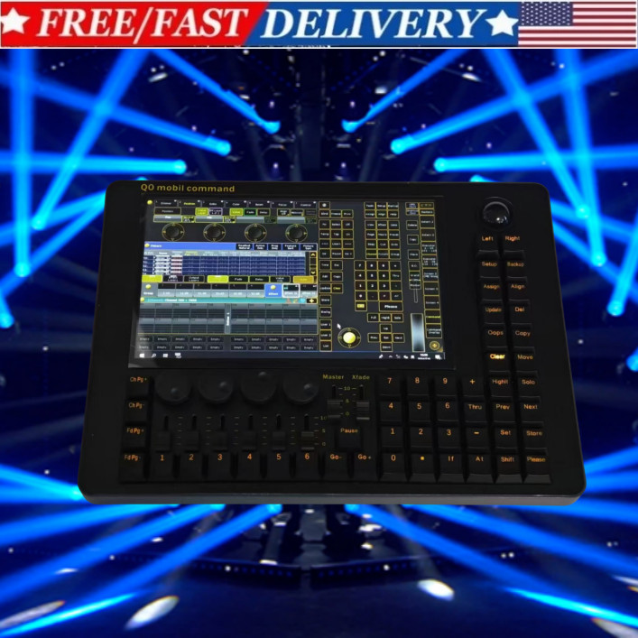 new midi dmx lighting controller Q0 mobil command console+display+bag US