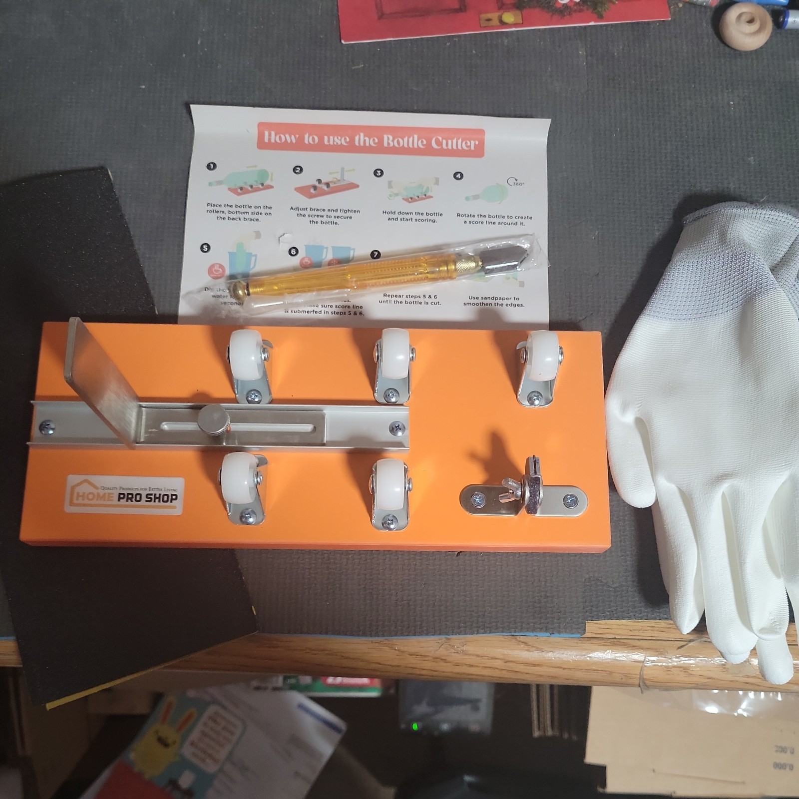 Home Pro Shop Premium Glass Bottle Cutter Kit - DIY Glass Cutter New