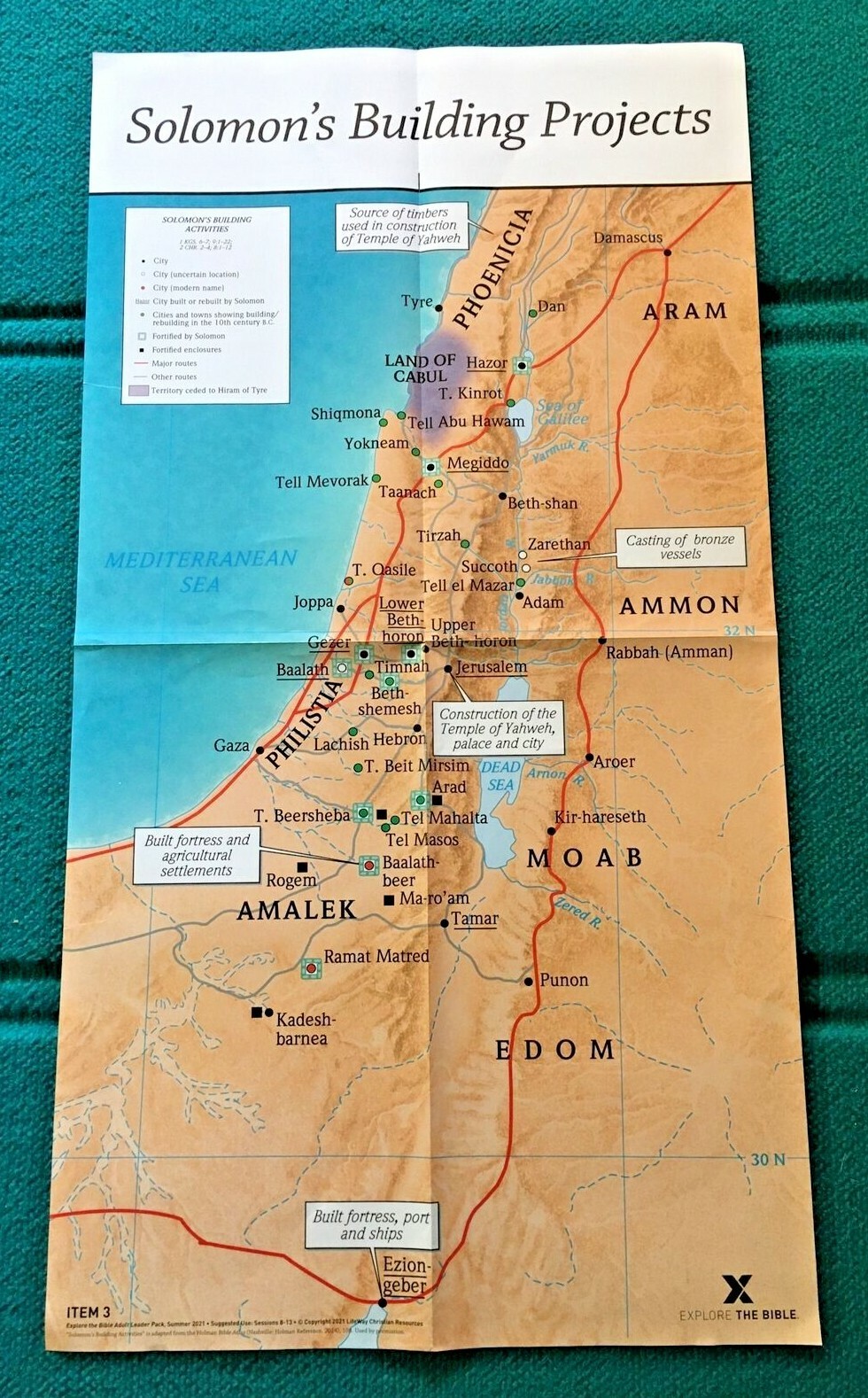 EXPLORE THE BIBLE "Job, Ecclesiastes, Luke 10-24" LEADER PACK @ Maps & Posters