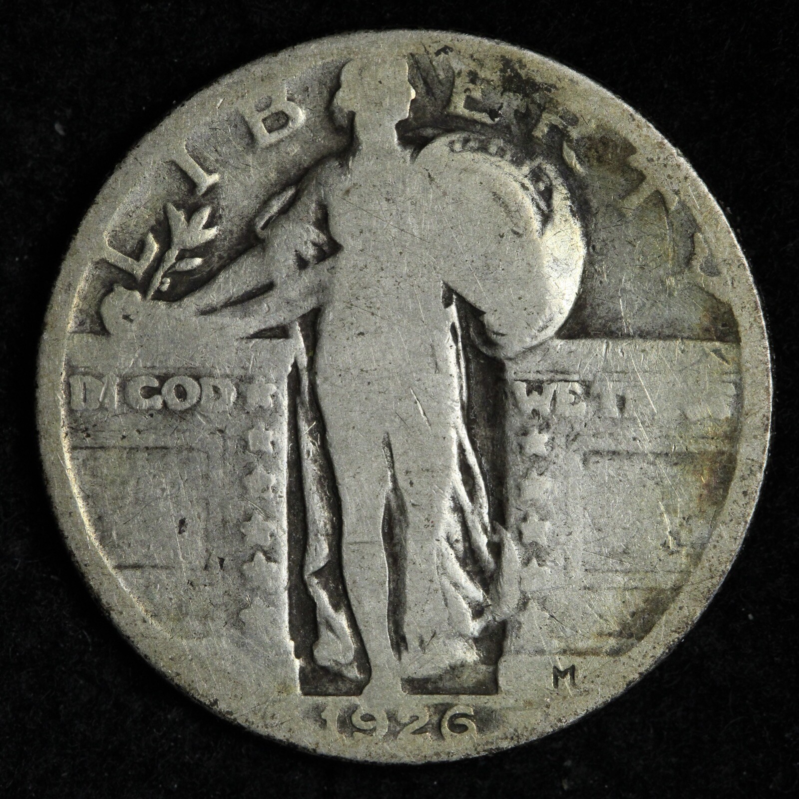 1926 Standing Liberty Silver Quarter E305 YM