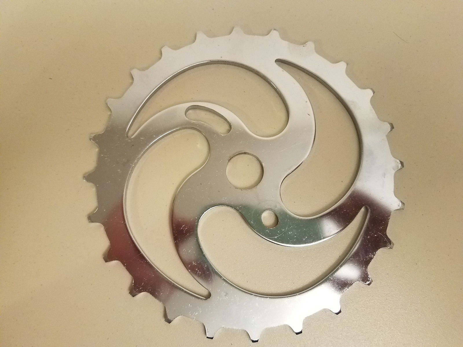 NOS Vintage Wald 714 Skip Tooth Chrome Chainring...Sprocket...24 Teeth...Bike.