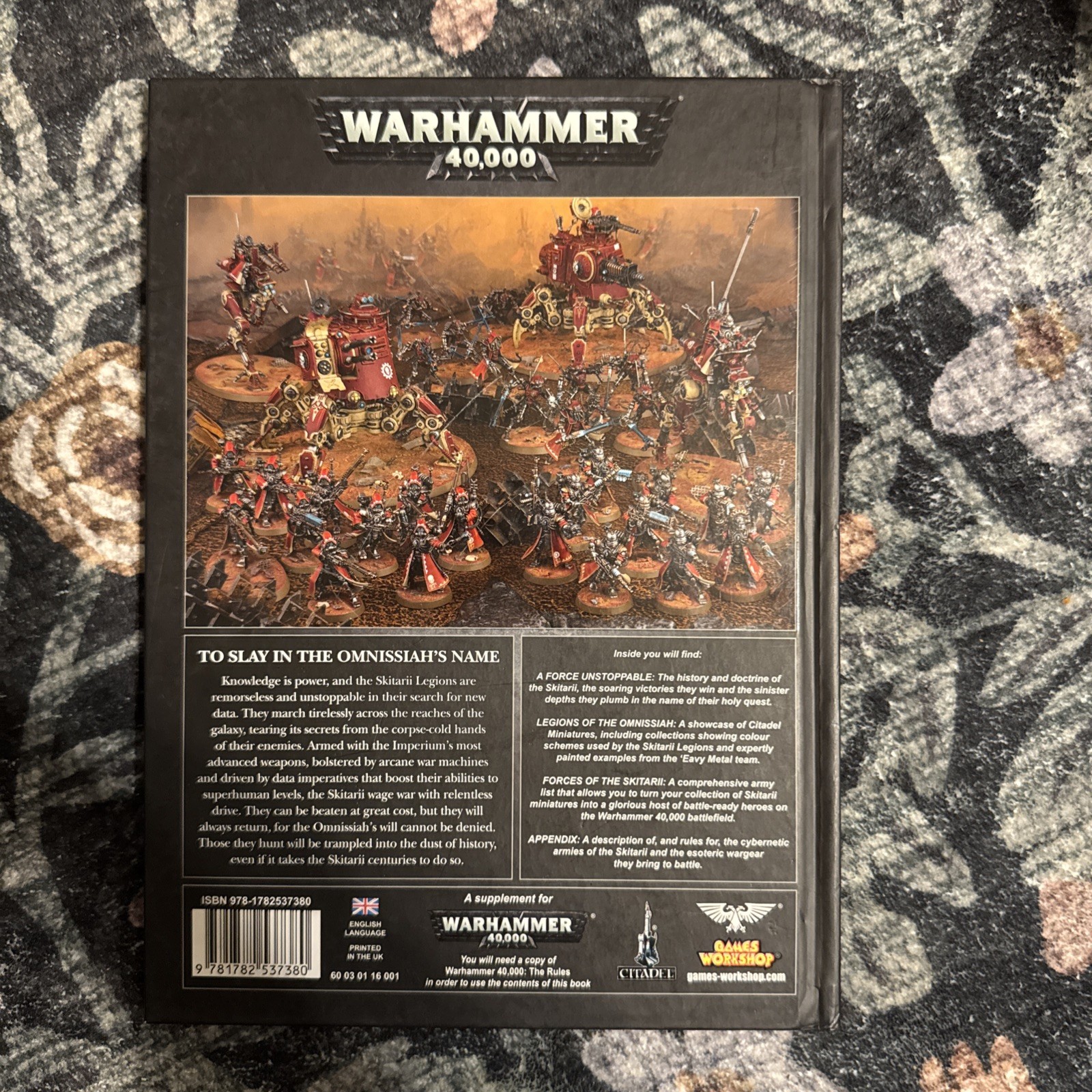 Warhammer 40k Skitarii Codex Adeptus Mechanicus HC Book Games Workshop 2015.