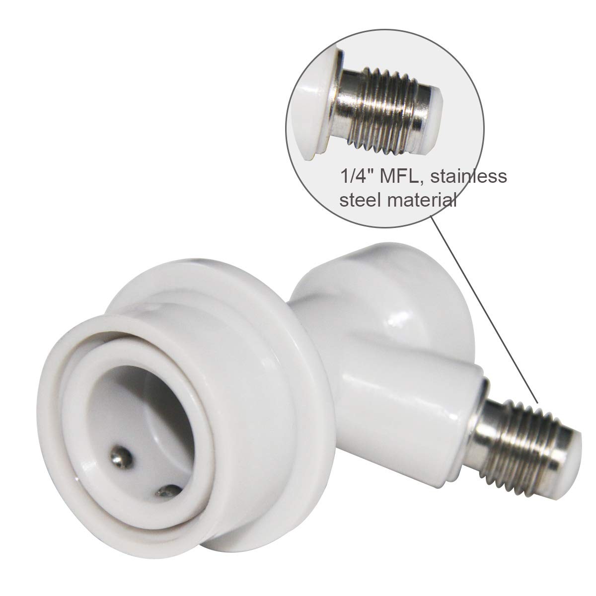 Ball Lock MFL Quick Disconnects for Gas & Liquid - 2 Pair Set