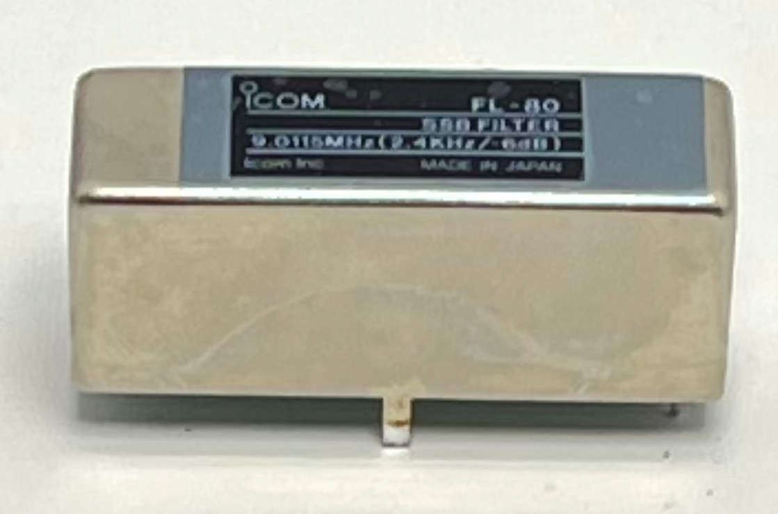 Icom FL-80 SSB Filter 2.4kHz 9.0115MHz Tested Working Nice Condition