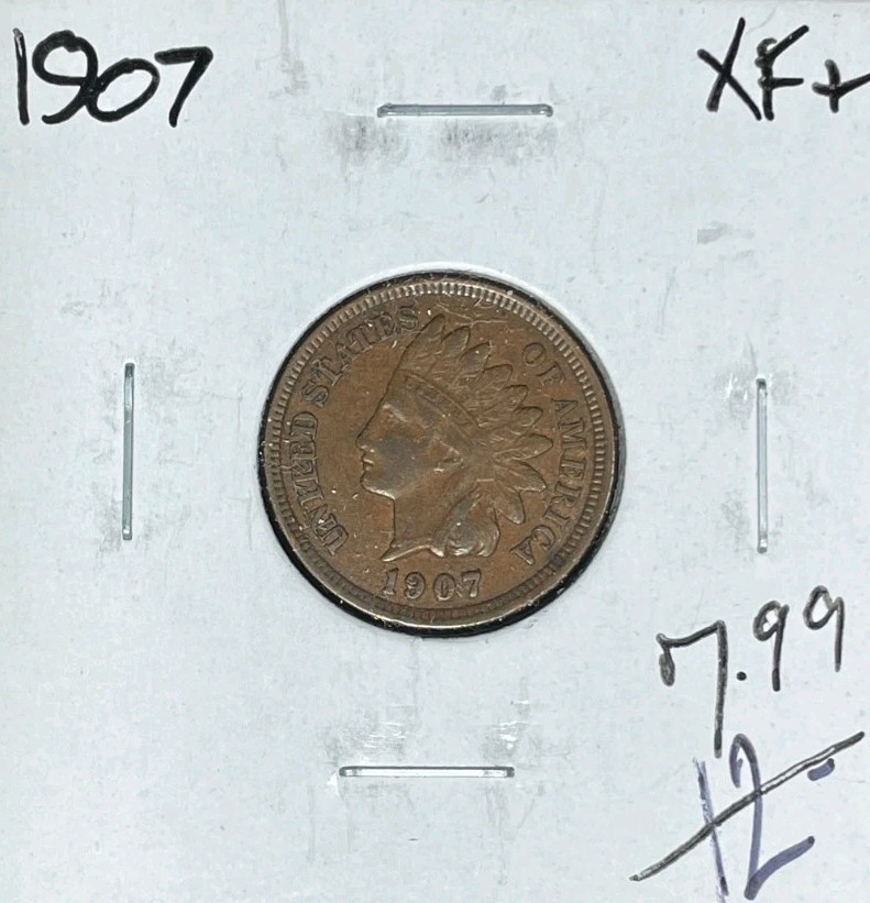 1907 INDIAN HEAD CENT ~ XF+ ~NICE COIN~