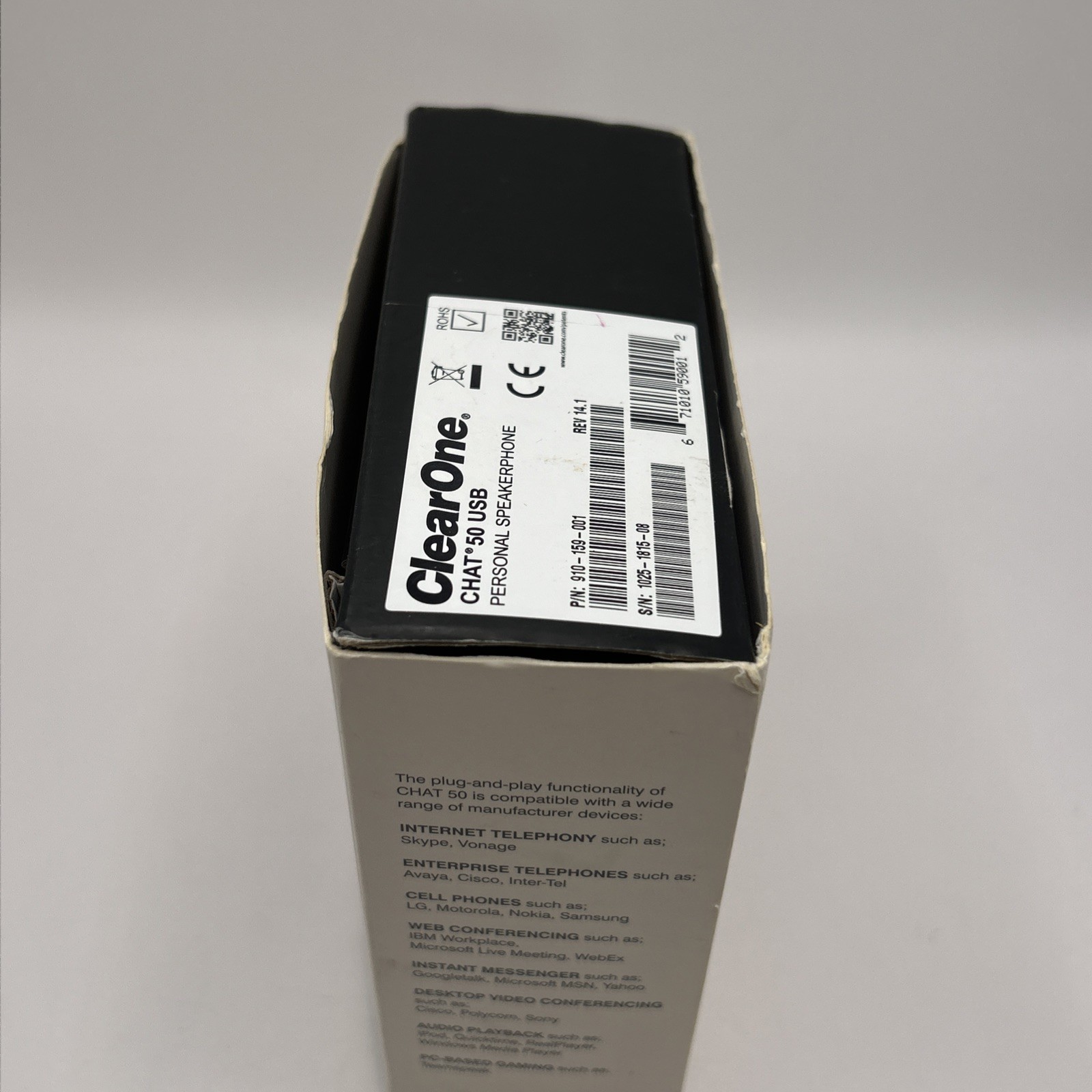 ClearOne Chat 50 USB Personal Speakerphone 910-159-001 Open box