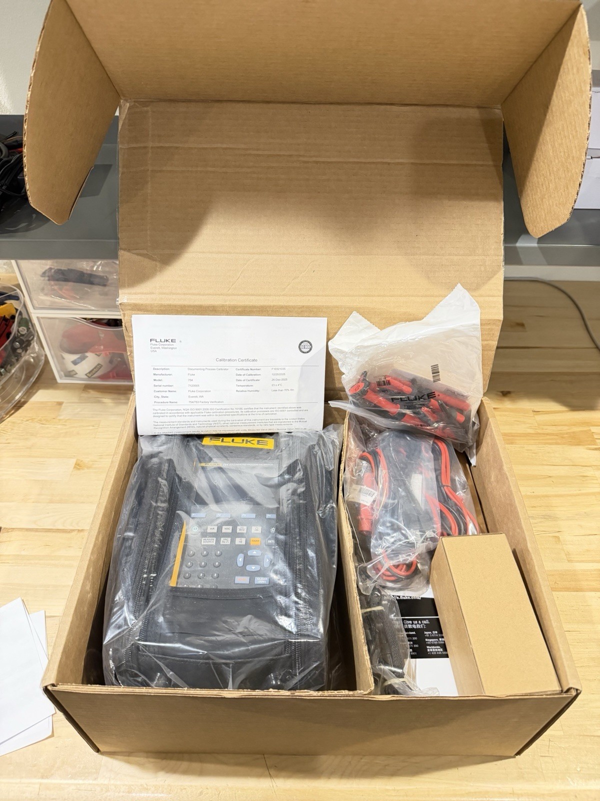 FLUKE 754 DOCUMENTING PROCESS CALIBRATOR CALIBRATED 2025-2026
