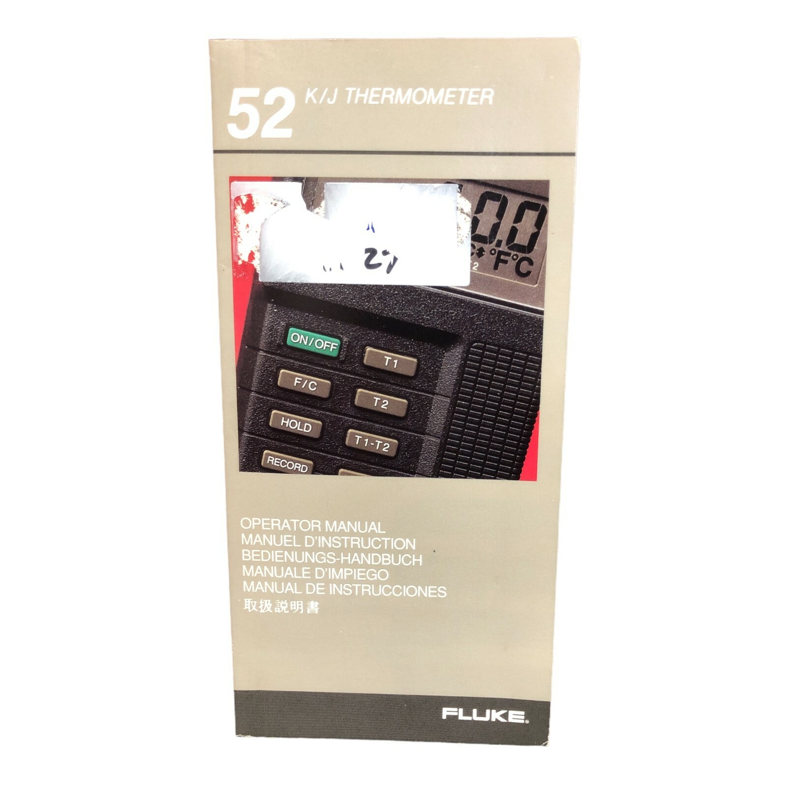 FLUKE 52 K/J THERMOMETER OPERATION MANUAL