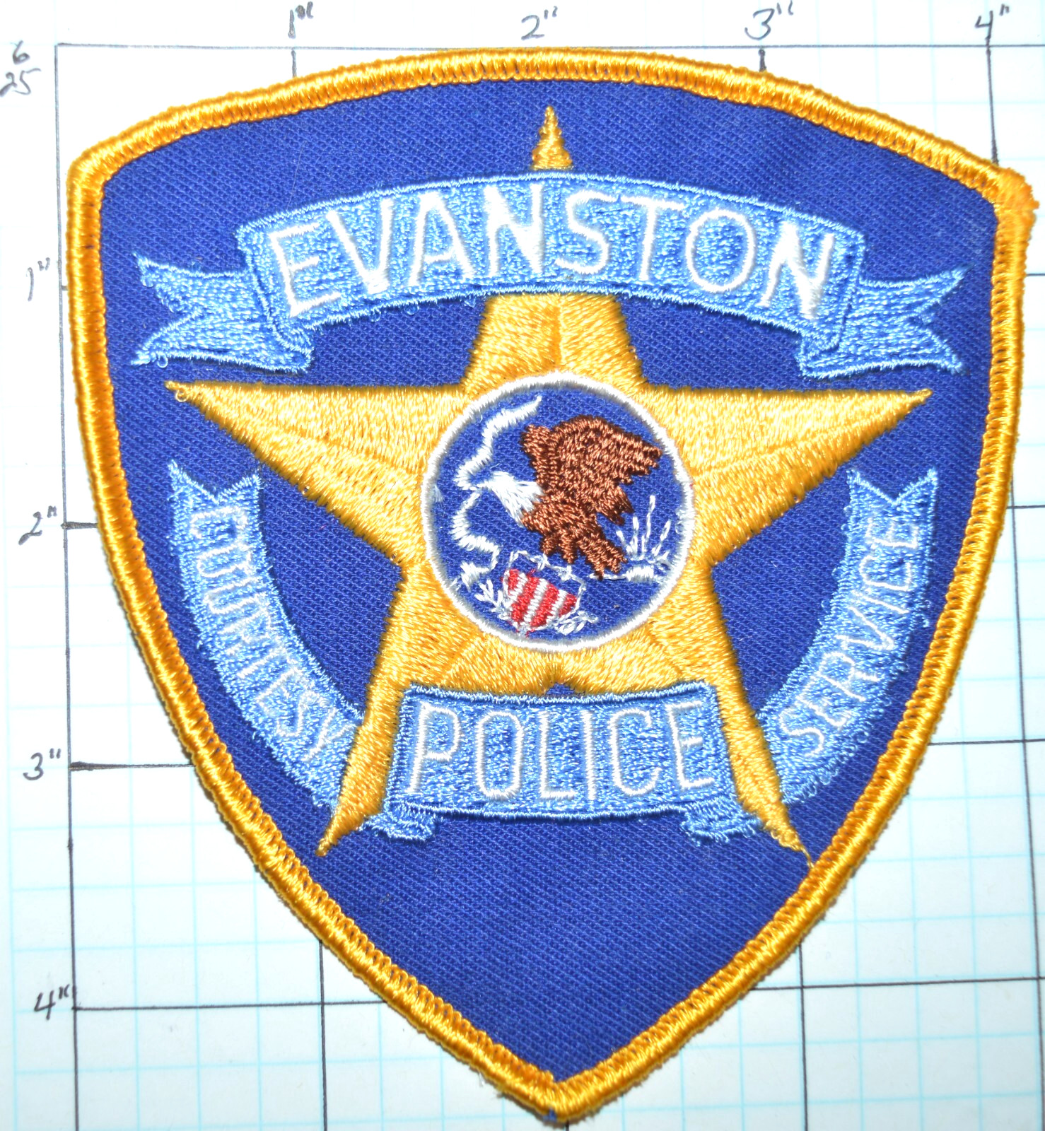 ILLINOIS, EVANSTON VINTAGE POLICE DEPT PATCH