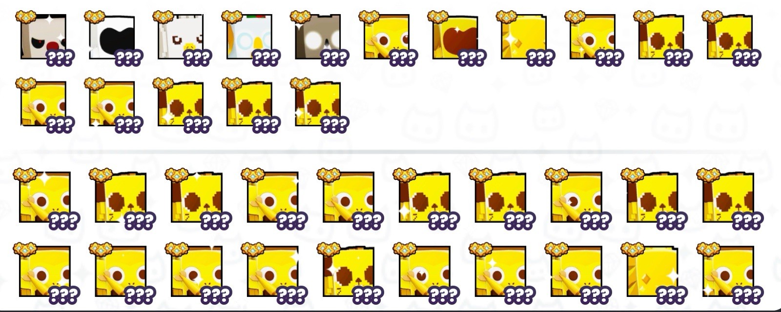 Pet Simulator 99- 26 Gold huges- Mix