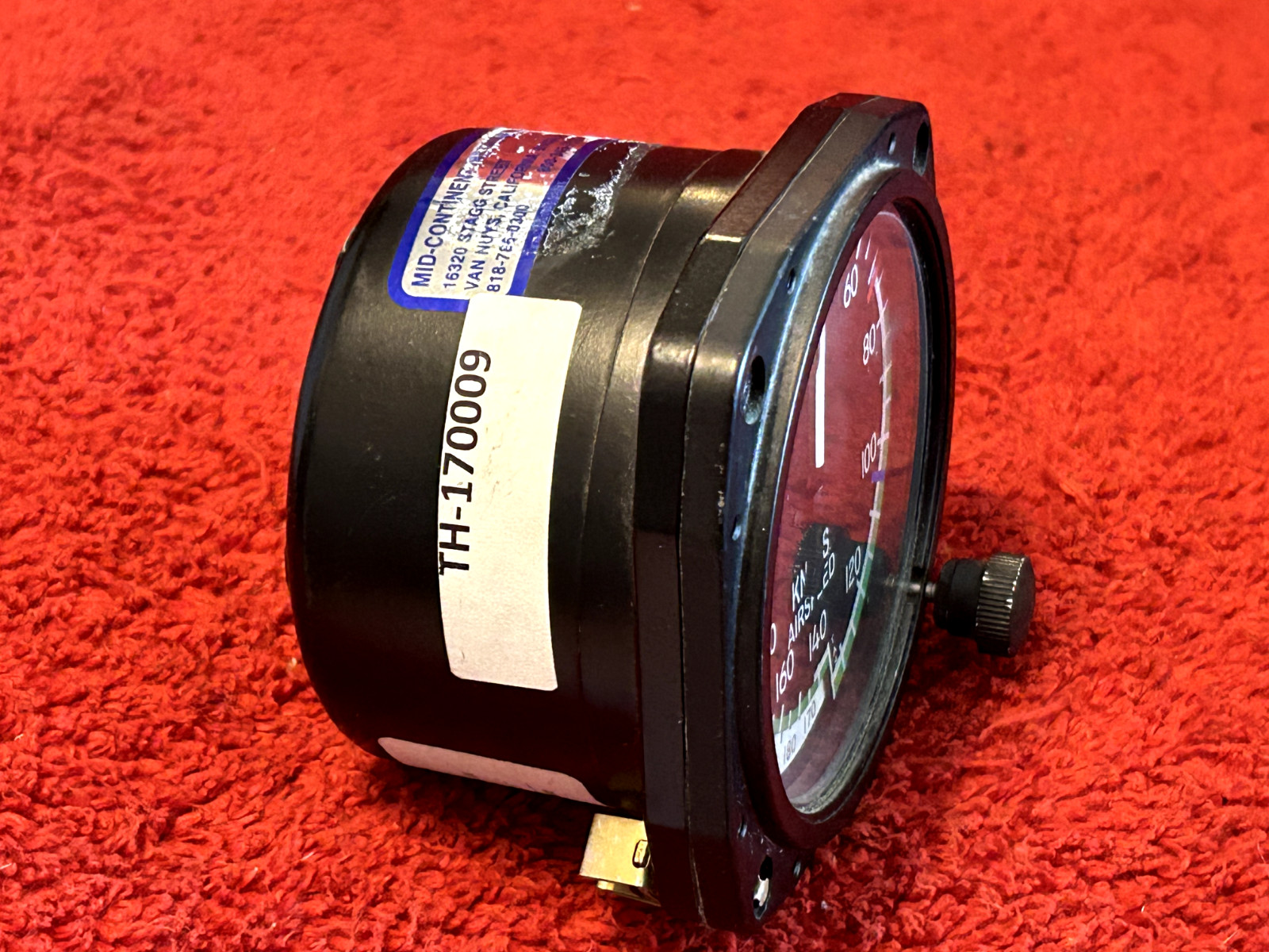 UNITED INSTRUMENTS TRUE AIRSPEED INDICATOR P/N 8130