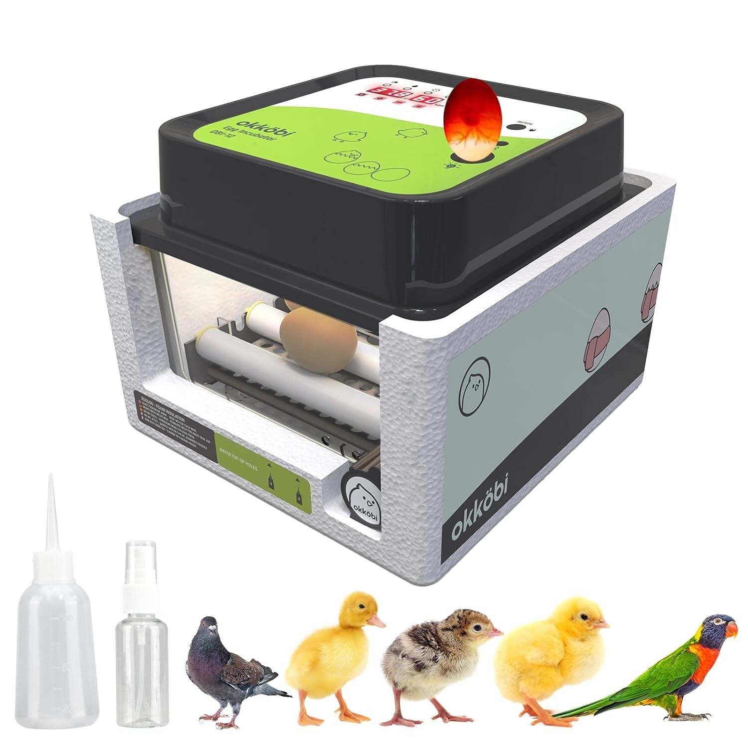 Incubadora automática de huevos para incubar gallinas patos y otras aves 2024 US