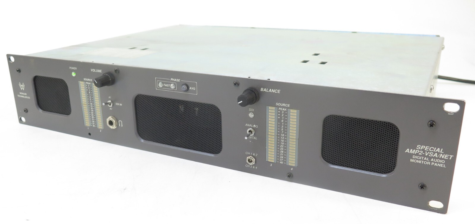 Wohler Special AMP2-VSA /NET - Digital Audio Monitor Panel - 257102U, VU/PPM 2RU