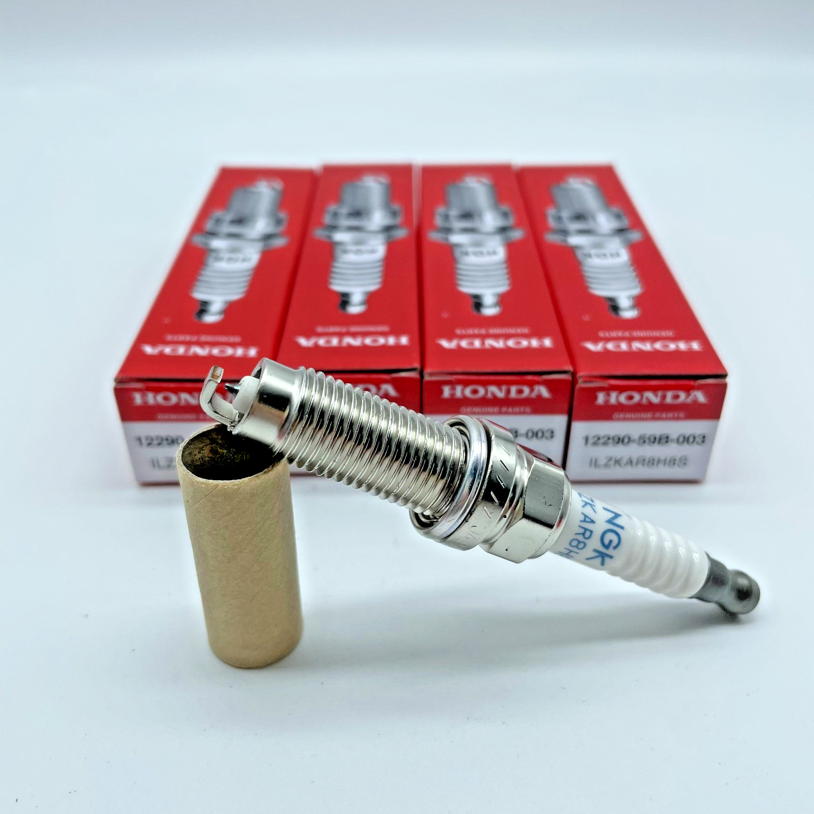 4X Genuine 12290-59B-003 For 16-20 Honda Civic 1.5L Spark Plug ILZKAR8H8S NGK