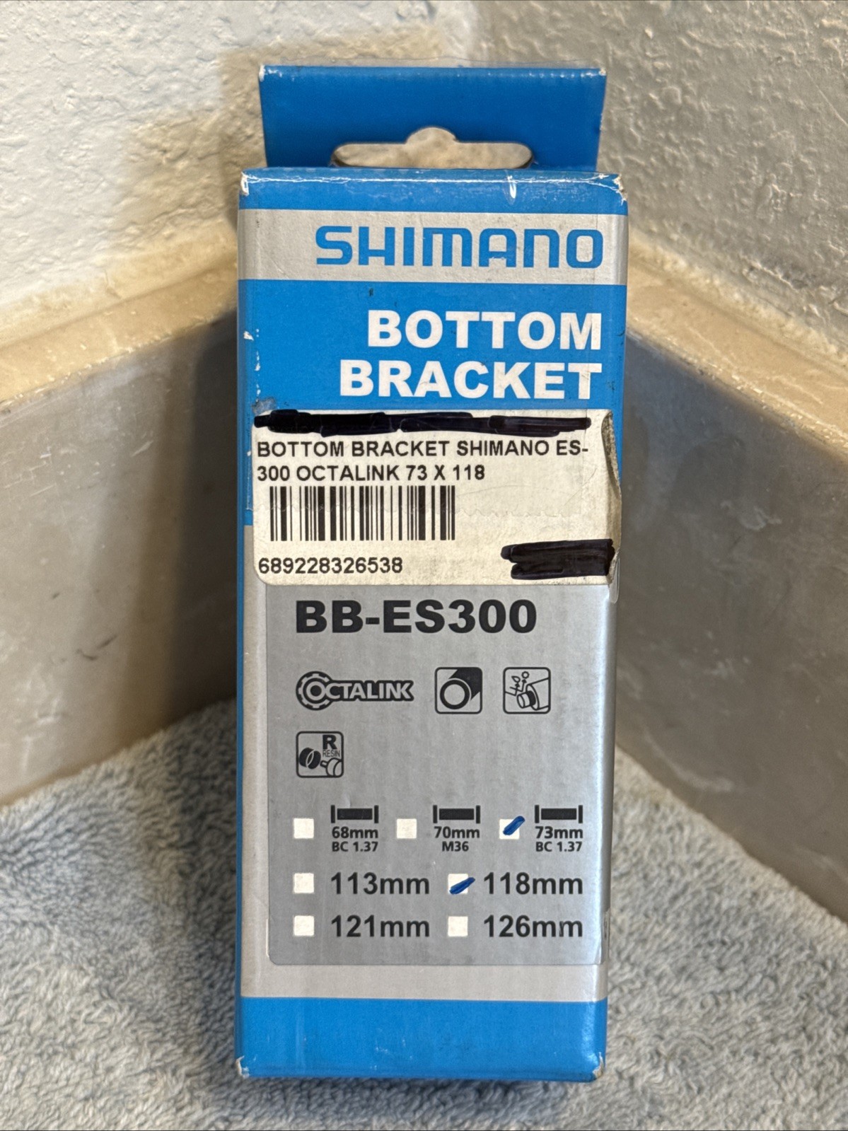 Shimano ES300 73 x 118mm Octalink V2 Spline English Bottom Bracket [caw]