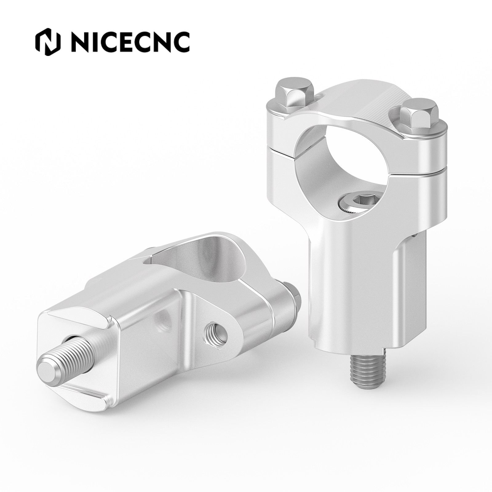 NICECNC 1 1/8" Handlebar Riser Clamp Mount For Husqvarna 125-501 TE/FE 2016-2023
