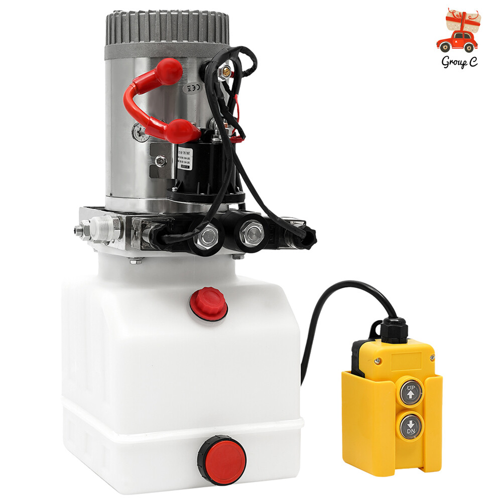 3Quart DC Double Acting Electric Hydraulic Pump Hydraulic Power Unit Pack 12V 4L