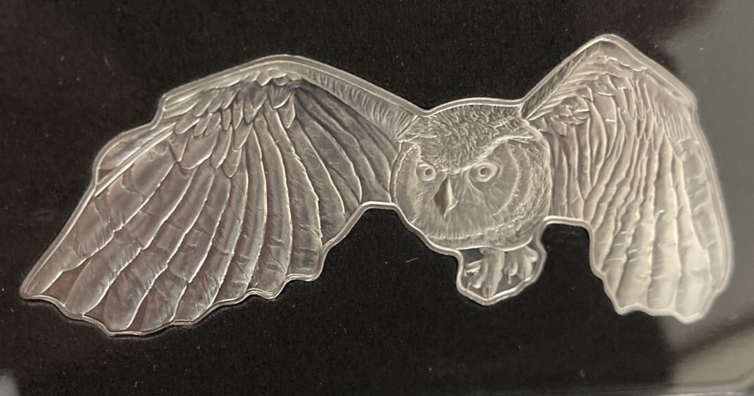 Hunters of the Sky - Great Horned Owl 2020 Solomon Islands $2 -1 oz Silver .9999